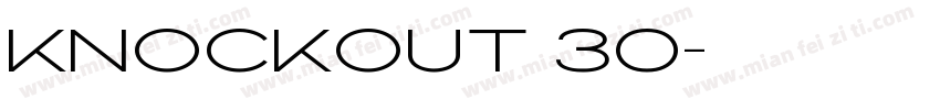 KNOCKOUT 30字体转换
